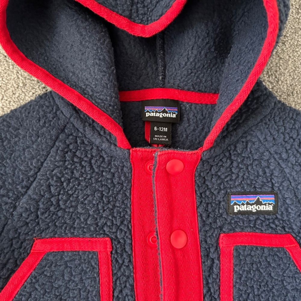 Baby Patagonia Baby Retro Pile fleece jacket 6-12m - Picture 2 of 3